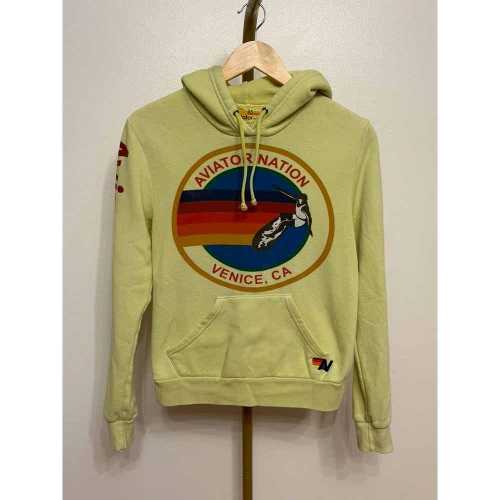 Aviator Nation, Hoodie, Yellow, XS, Good, $189